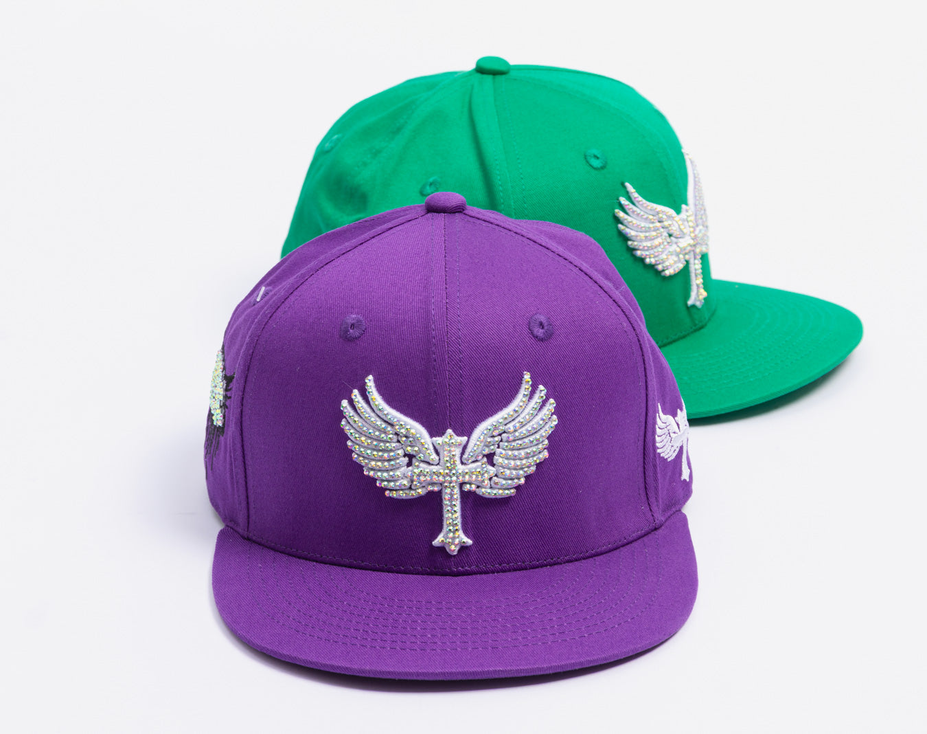 SnapBack Rhinostones Purple