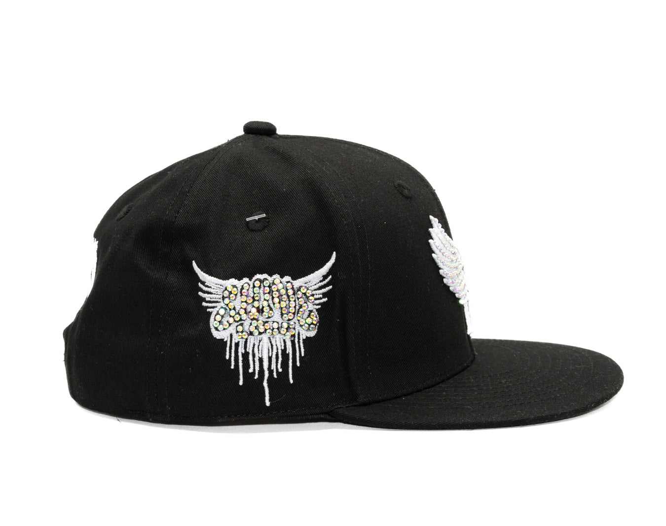 SnapBack Rhinostones black