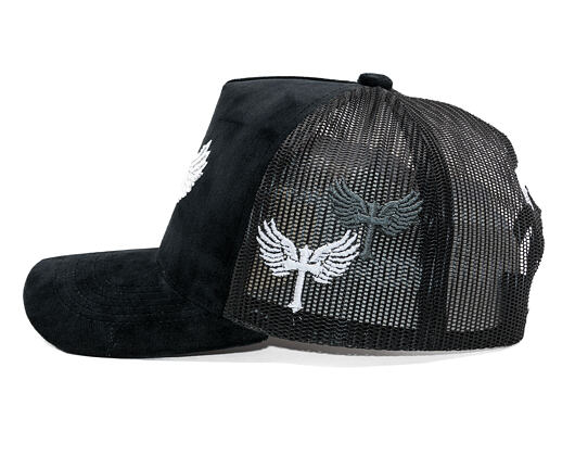 Velvet Rhinostones  Black / White