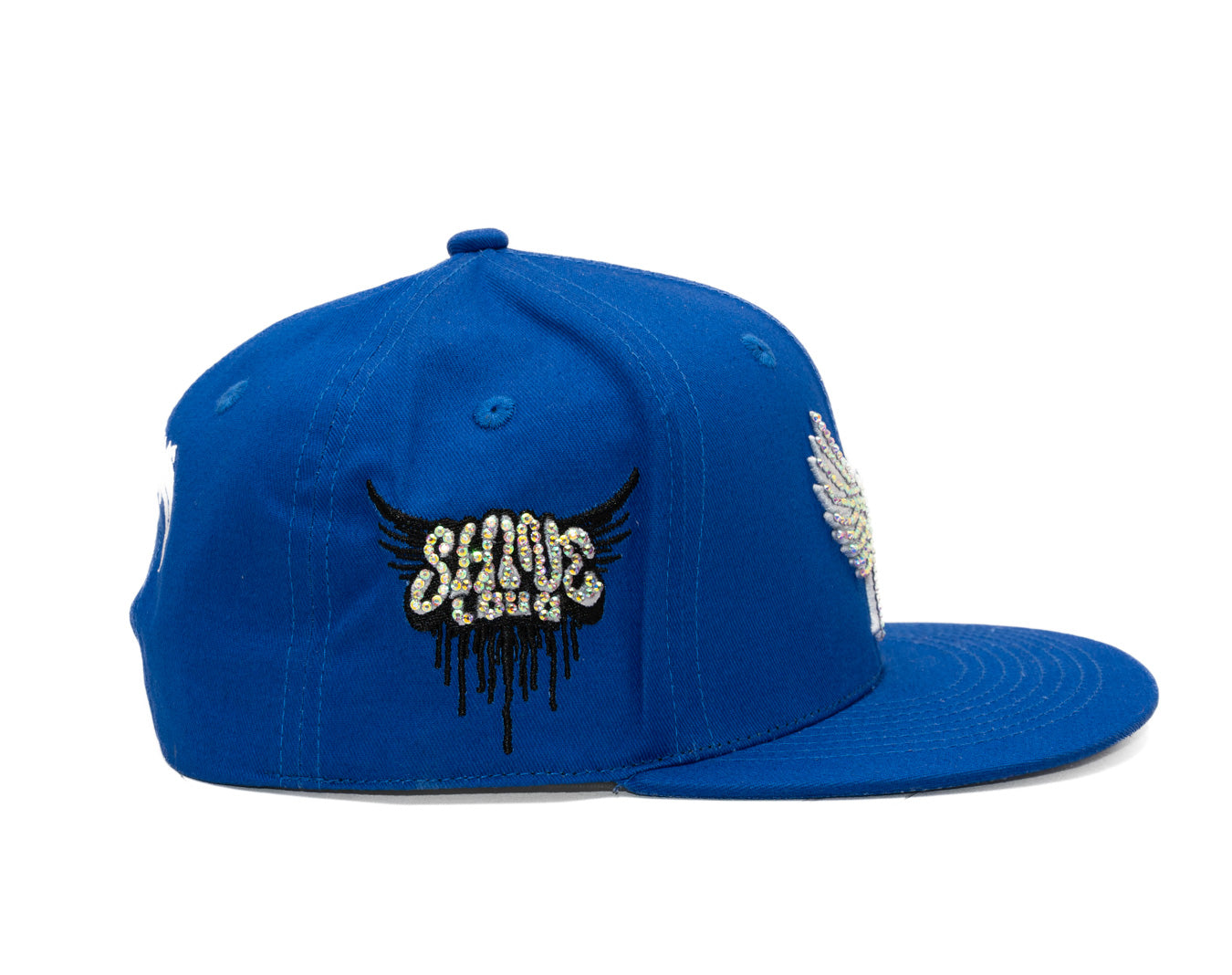 SnapBack Rhinostones Blue