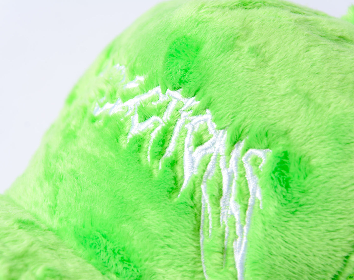 Fuzzy Trucker Coral Lime / White
