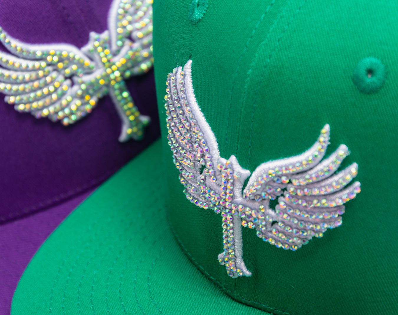 SnapBack Rhinostones Green