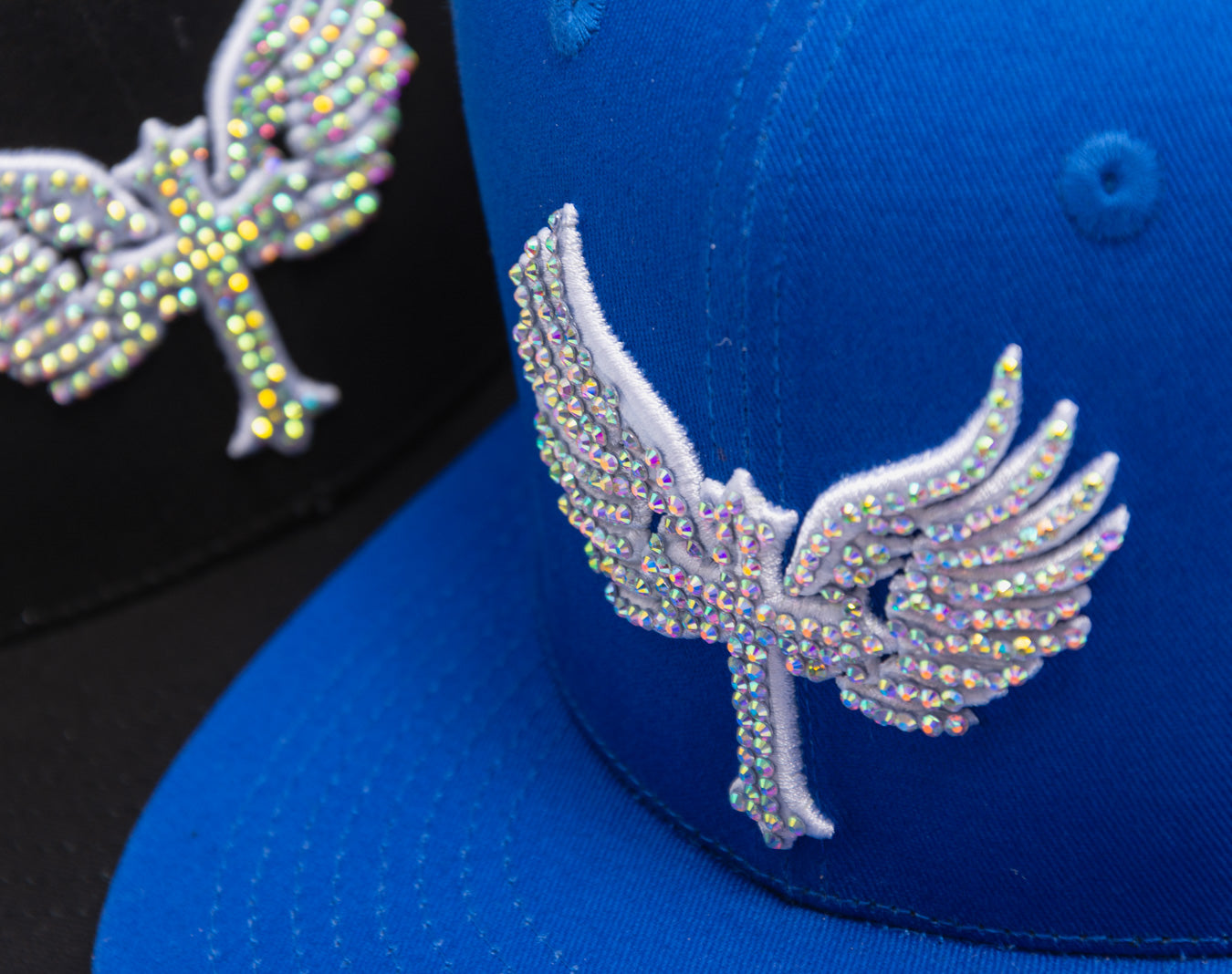 SnapBack Rhinostones Blue