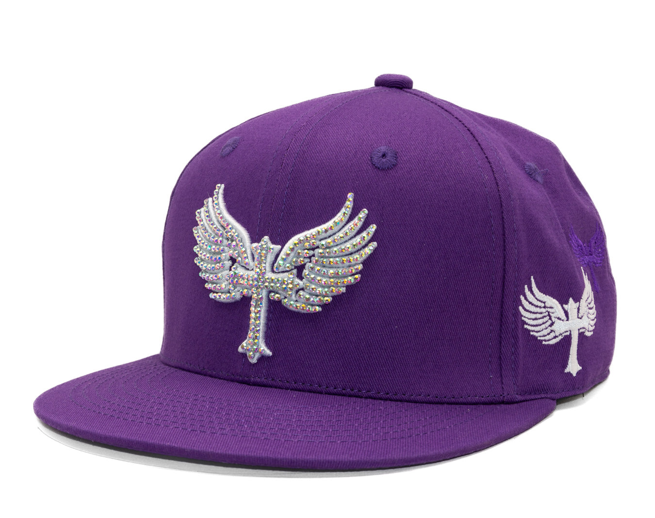SnapBack Rhinostones Purple