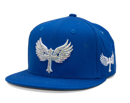 SnapBack Rhinostones Blue