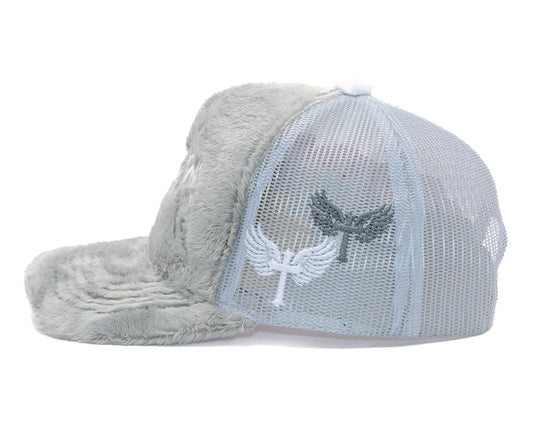 Fuzzy Trucker Gray