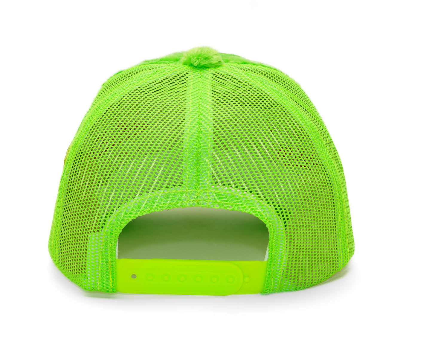 Fuzzy Trucker Coral Lime / White
