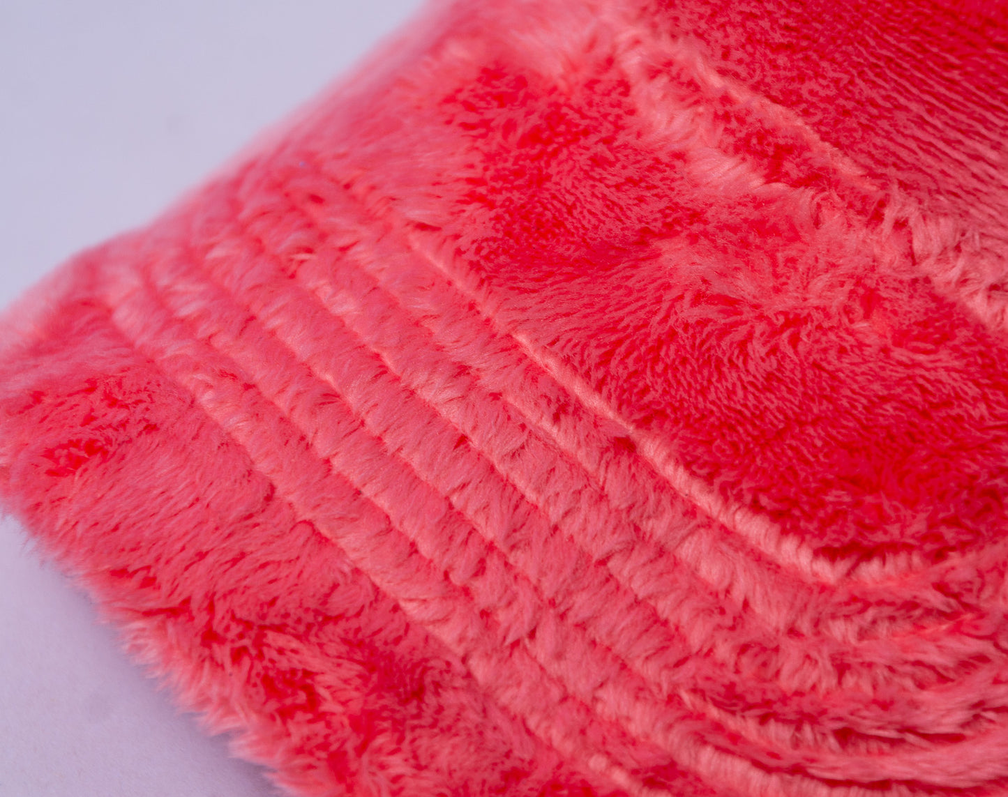 Fuzzy Trucker Coral Pink / White